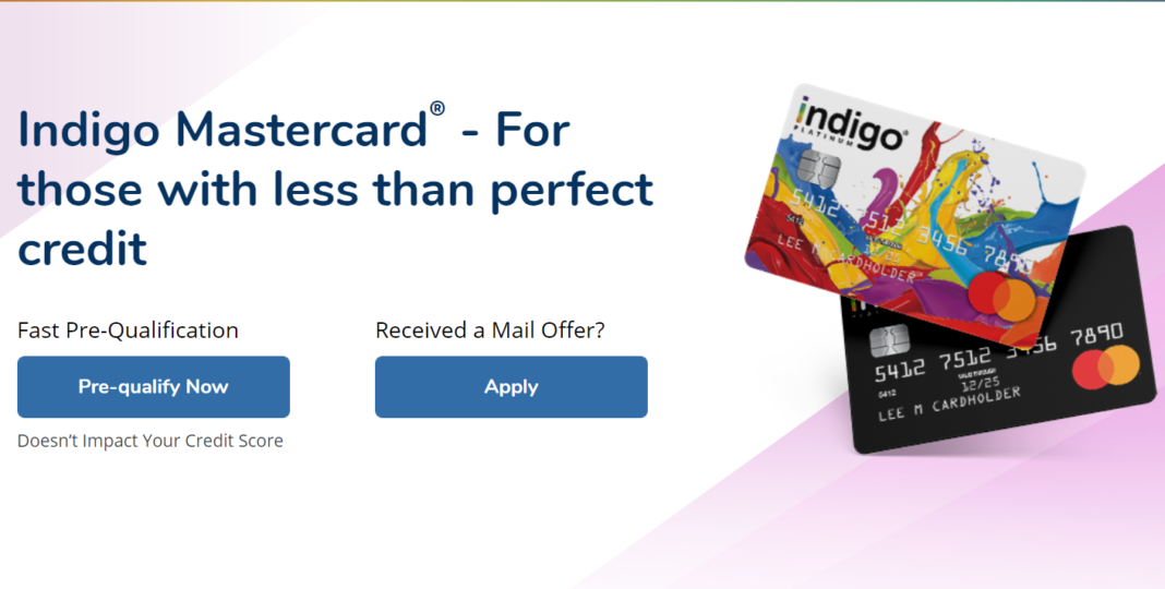 indigo credit card